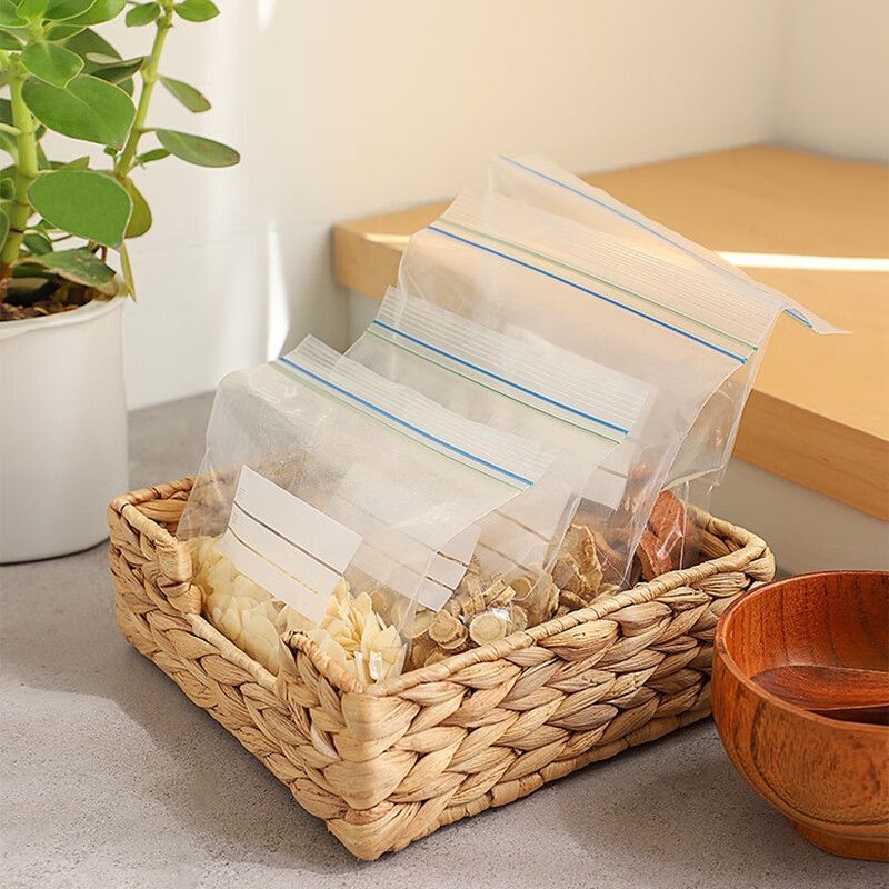 Zip Plastic Poly Bags with Resealable Lock Seal