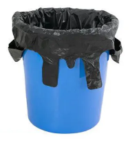 Bolsa de basura negra grande para reciclaje