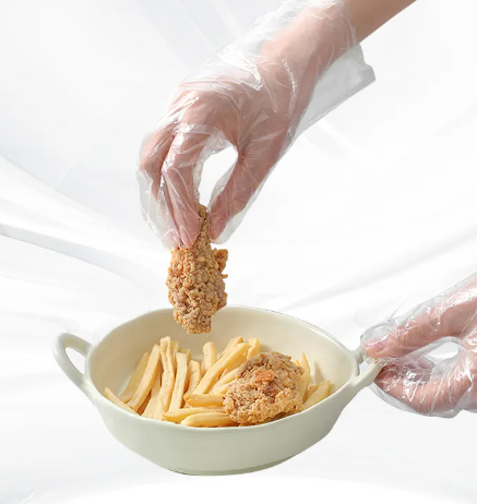 HDPE Disposable Gloves Without Embossing