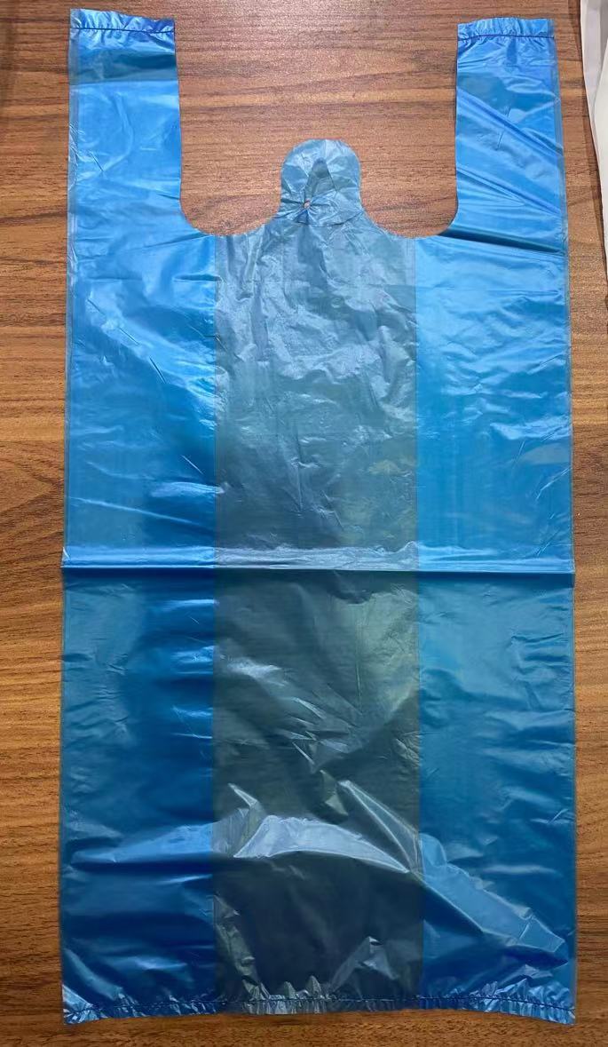 תיקי חולצה בצבע HDPE ללא הדפסה