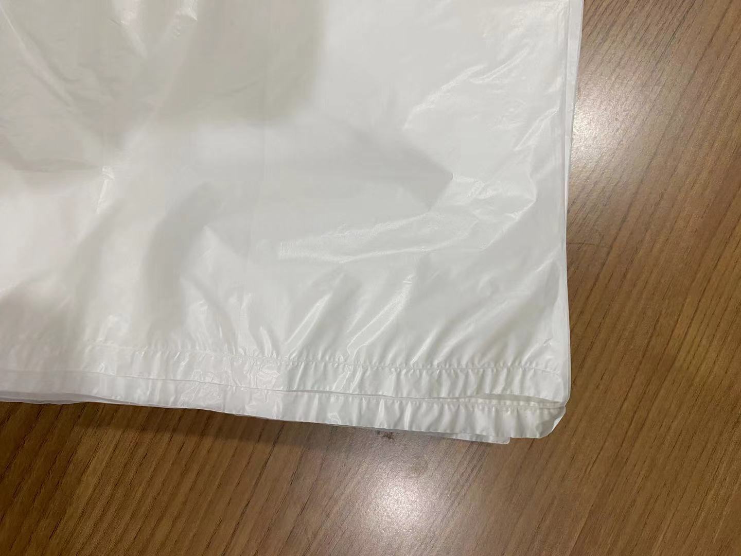 sacola plástica de camiseta para embalagem de alimentos e vegetais