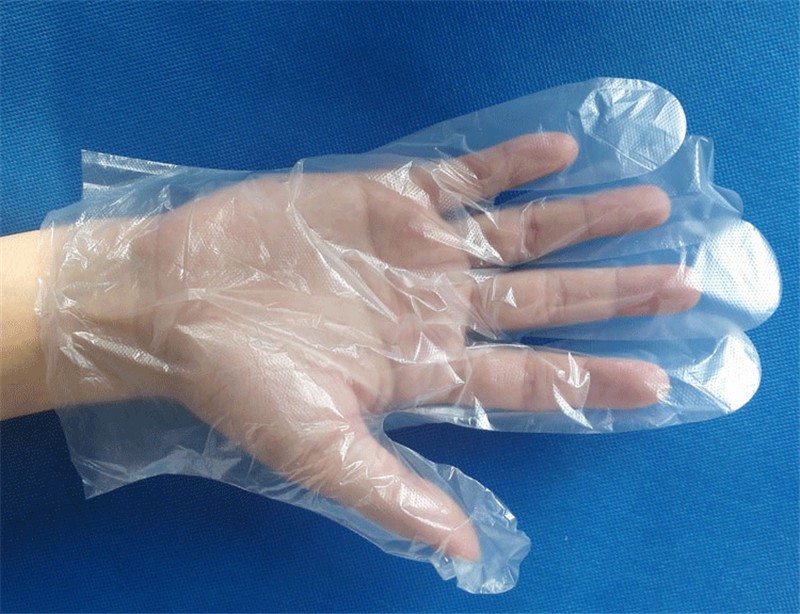 HDPE Plastic Embossed Disposable Gloves