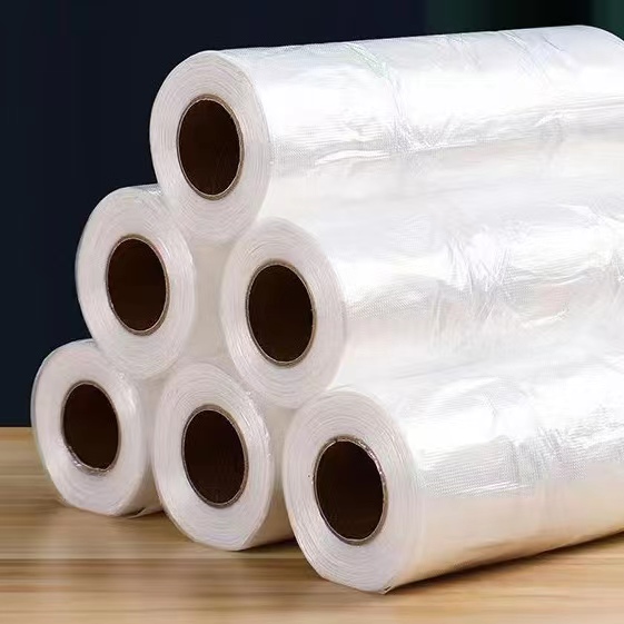 HDPE Transparent T-shirt Bags on Roll