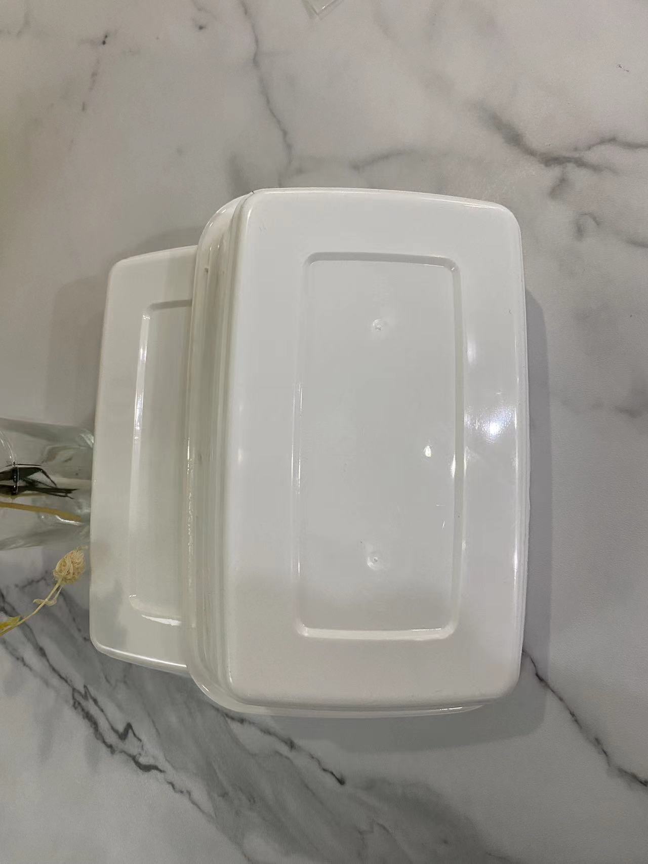 1000ML White Disposable Tableware