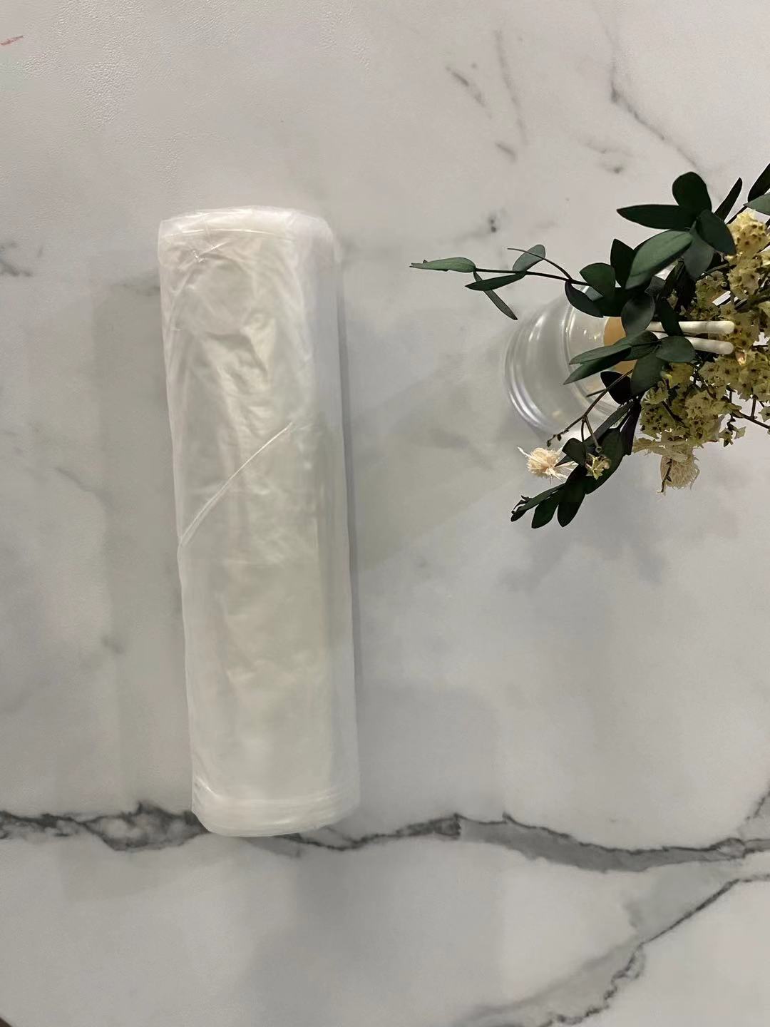 Bolsa sellada en estrella transparente de HDPE en rollo