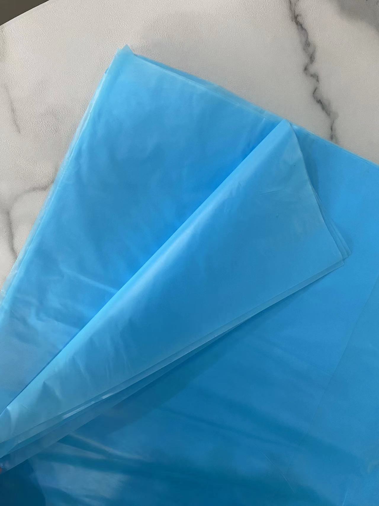 Bolsas azules de HDPE para carnes y verduras congeladas