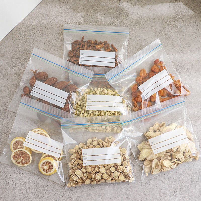 Zip Plastic Poly Bags with Resealable Lock Seal