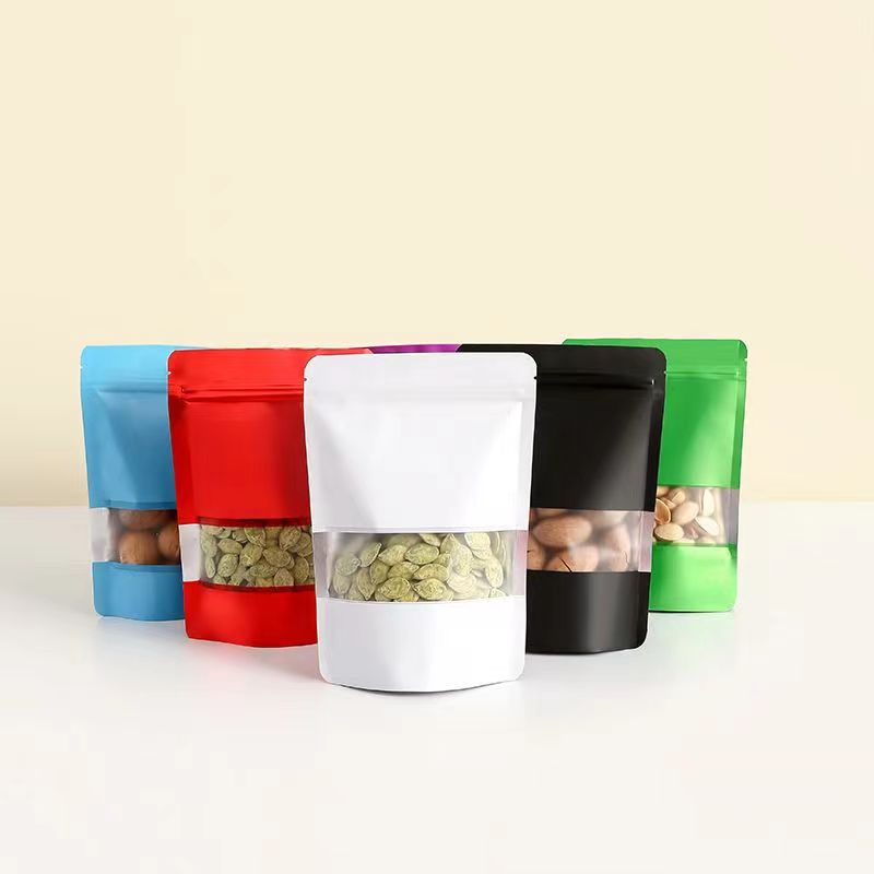 Saco Ziplock para embalagem de alimentos em folha de alumínio colorida