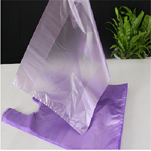 Индивидуальная цветная сумка для покупок с ручкой жилета HDPE