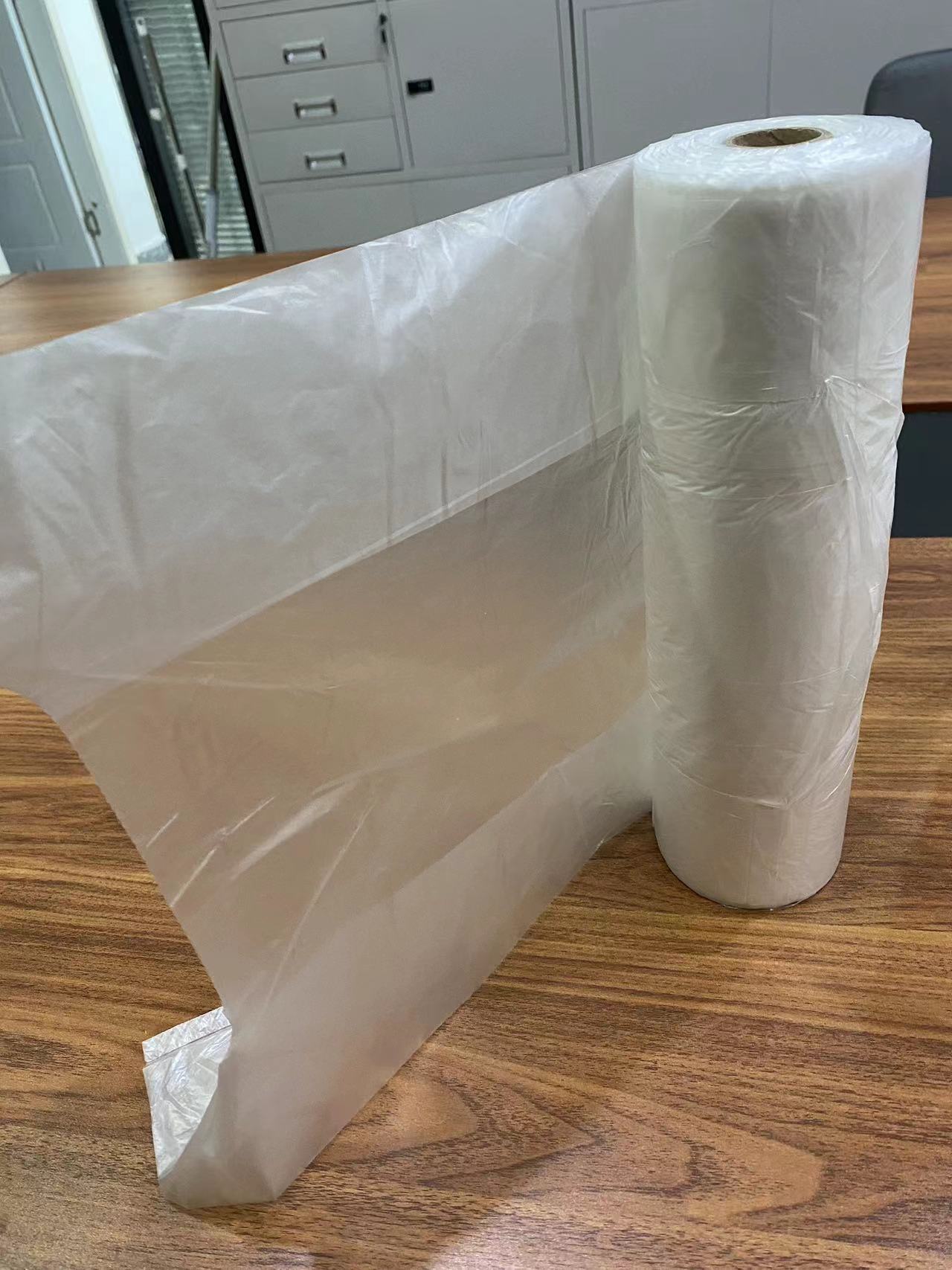 חולצת טי HDPE שקית מיכל מזון על גליל