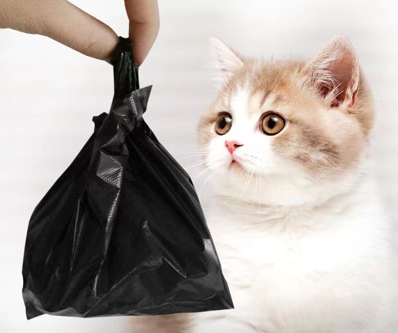 Bolsa de camiseta con caca de perro mini de HDPE