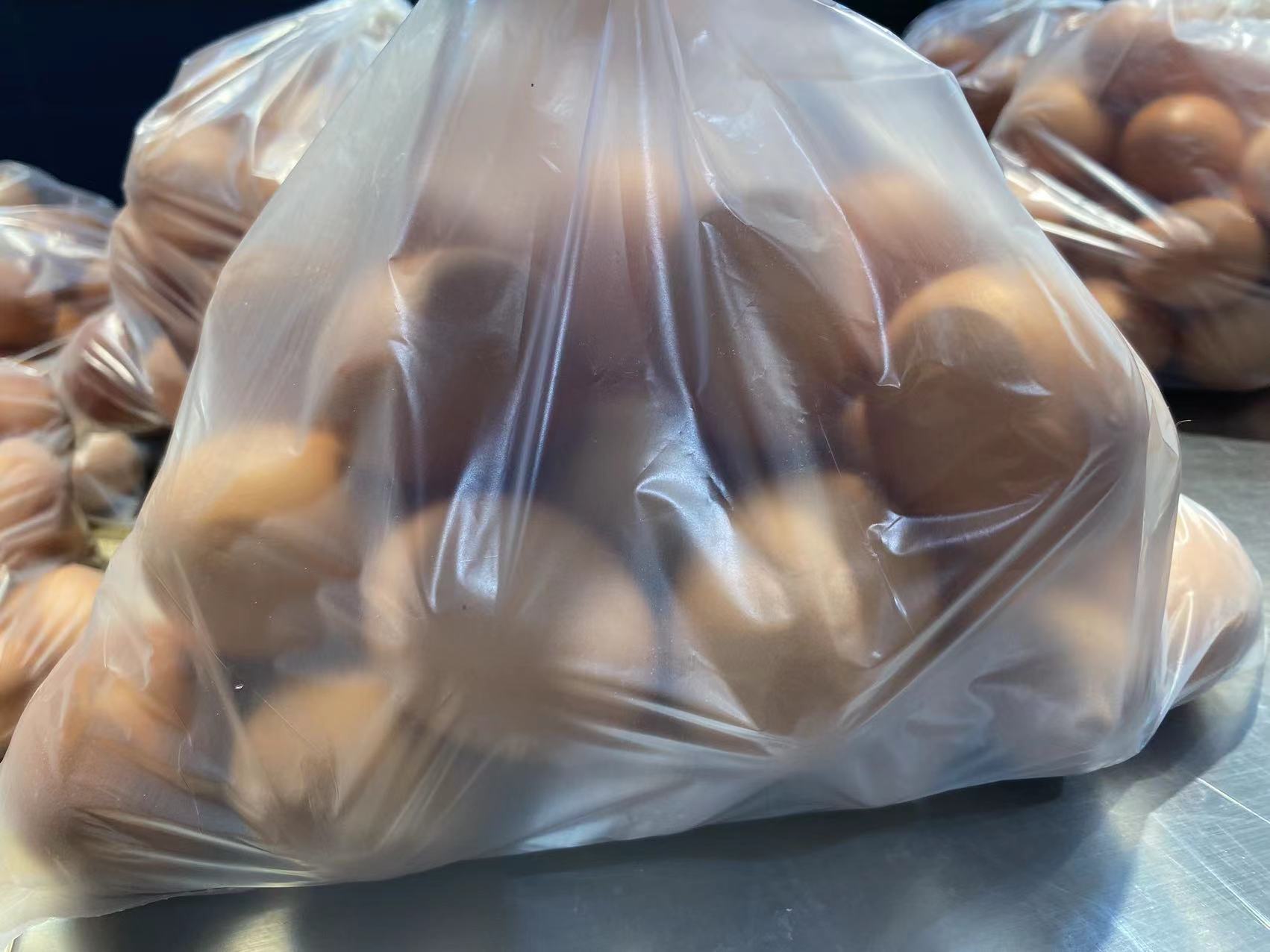 חולצת טי HDPE שקית מיכל מזון על גליל