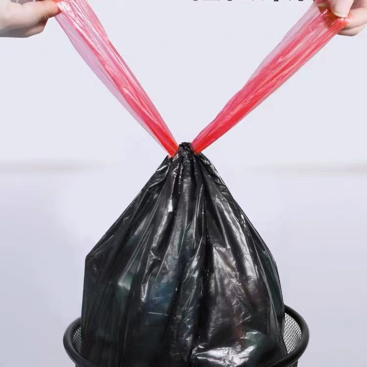 Custom Design HDPE Large Strong Drawstring Garbage Bags