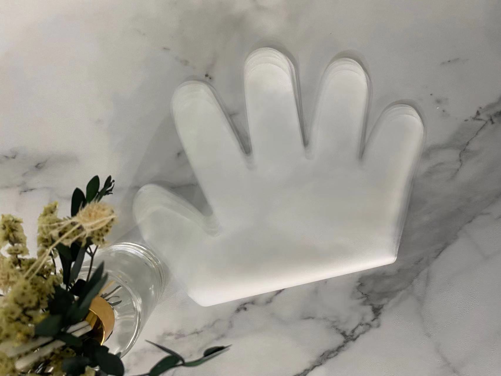 CPE Transparent Gloves With Embossing