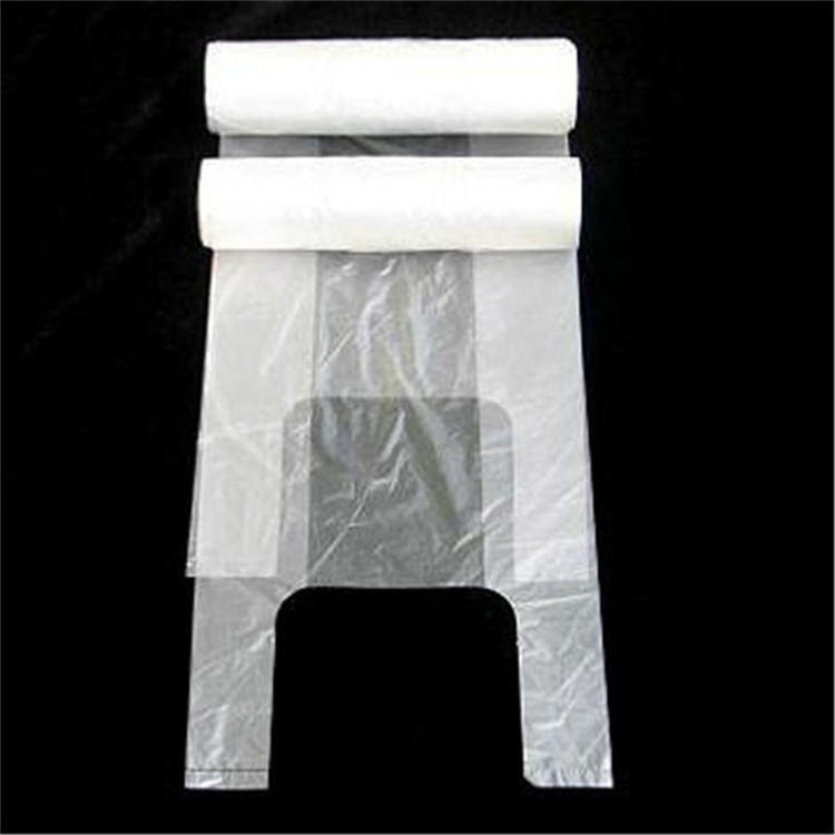 HDPE Transparent T-shirt Bags on Roll