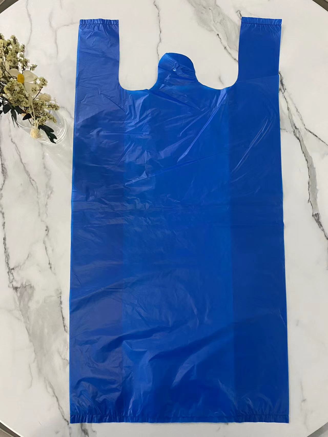 HDPE Different Color Big Size T-shirt Bag Without Printing