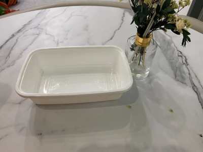 1000ML White Disposable Tableware