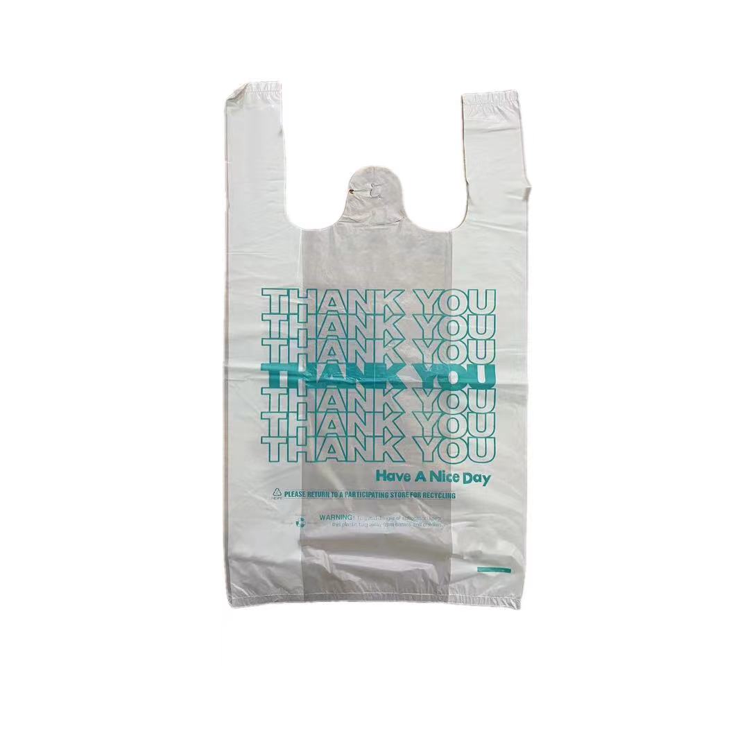 שקיות תודה HDPE/LDPE שקיות קניות מפלסטיק בהתאמה אישית