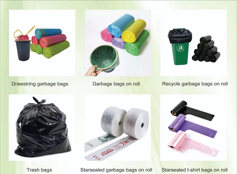 Scented LDPE Drawstring Garbage Bags One by One Use Scented LDPE Drawstring Garbage Bags One by One Use