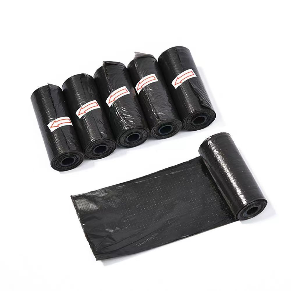 HDPE كيس أنبوب الكلب الأسود مع النقش
