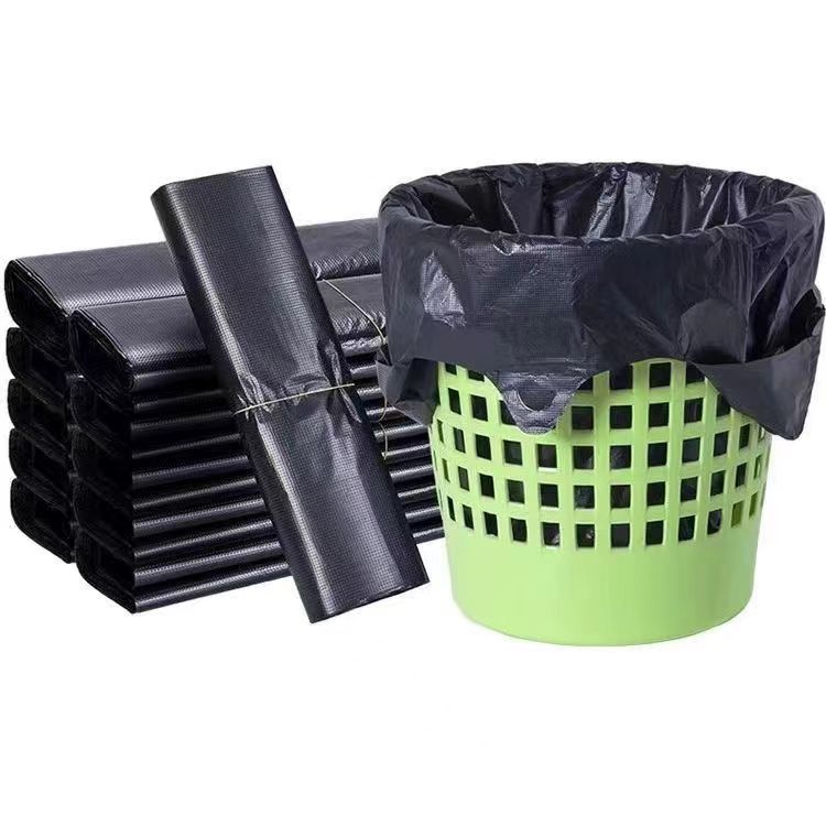 HDPE Black T-shirt Garbage Bags