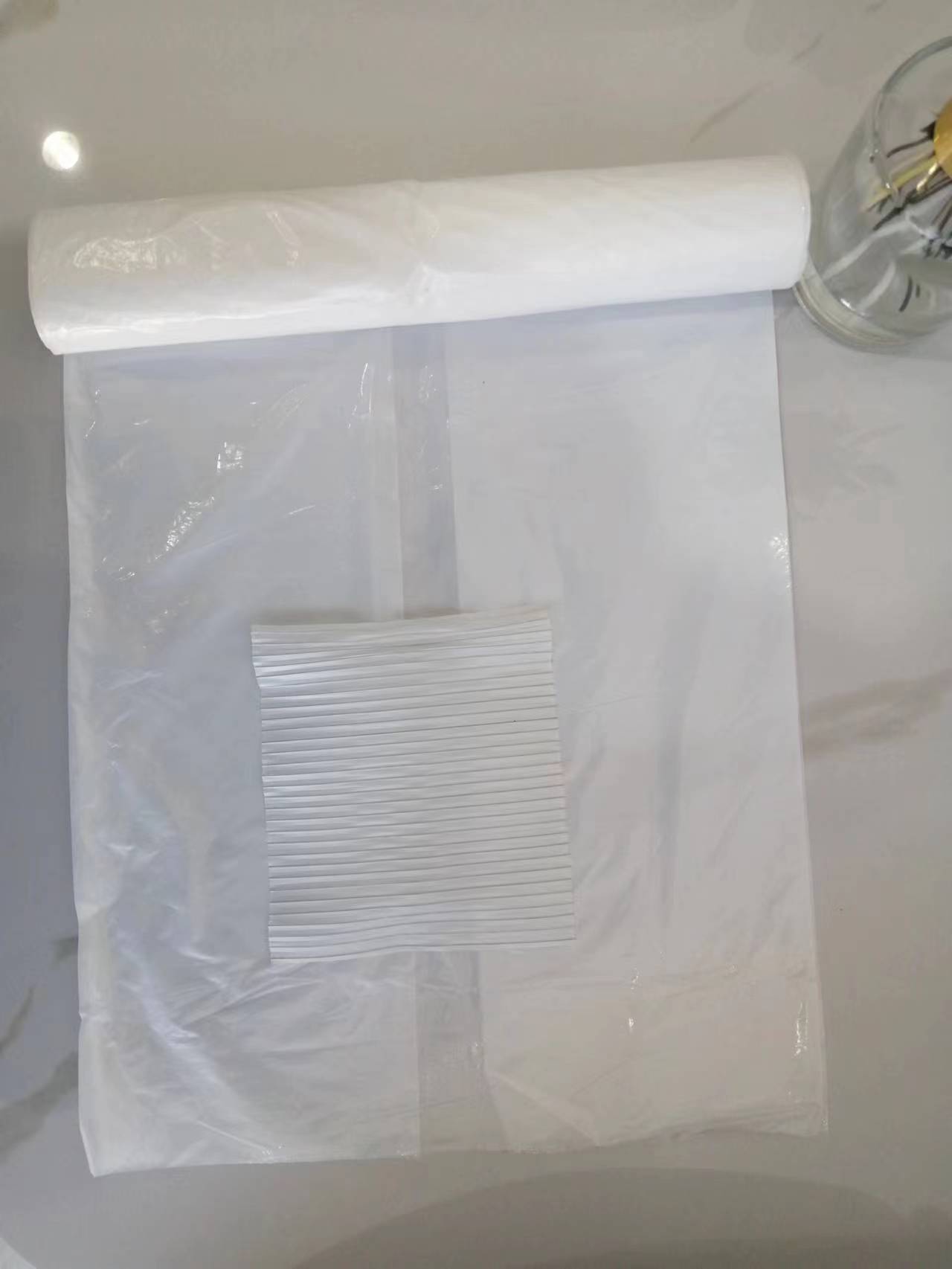Beg Sampah Putih LDPE di atas Gulung Beg Sampah Putih LDPE di atas Gulung