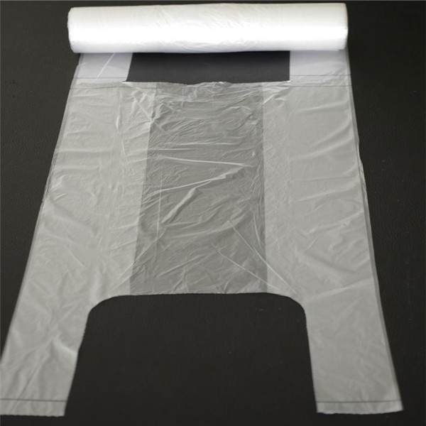 HDPE Transparent T-shirt Bags on Roll
