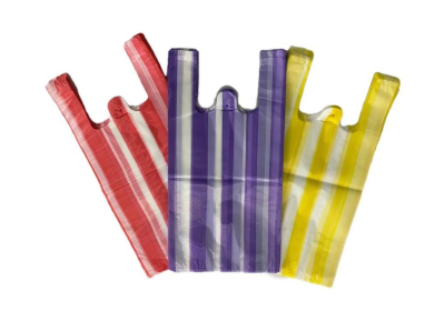 Bolsos tipo camiseta con rayas de colores