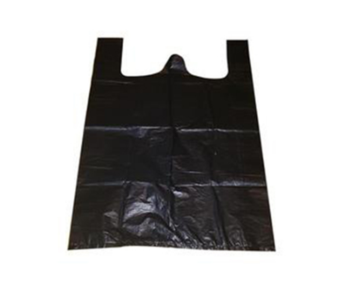 HDPE Black T-shirt Garbage Bags