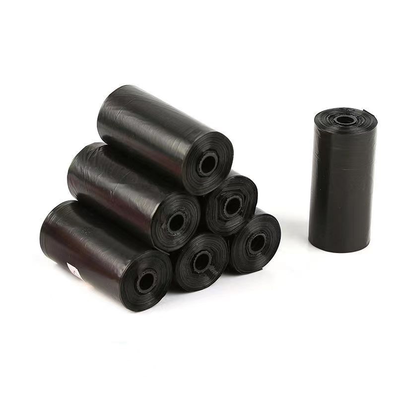 HDPE كيس أنبوب الكلب الأسود مع النقش