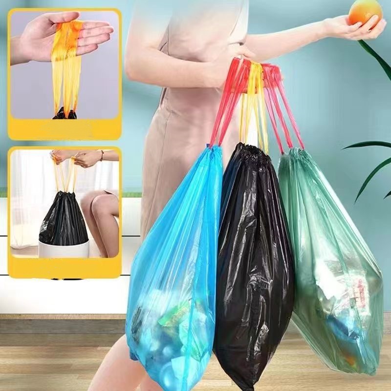 Scented LDPE Drawstring Garbage Bags One by One Use