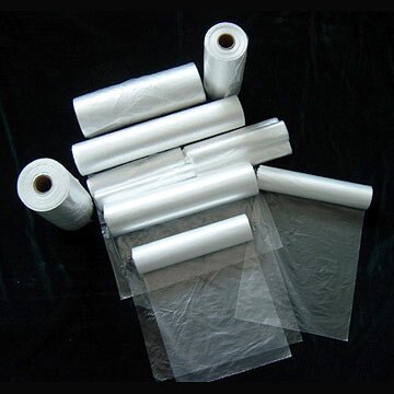 أكياس طعام مسطحة شفافة HDPE على لفة