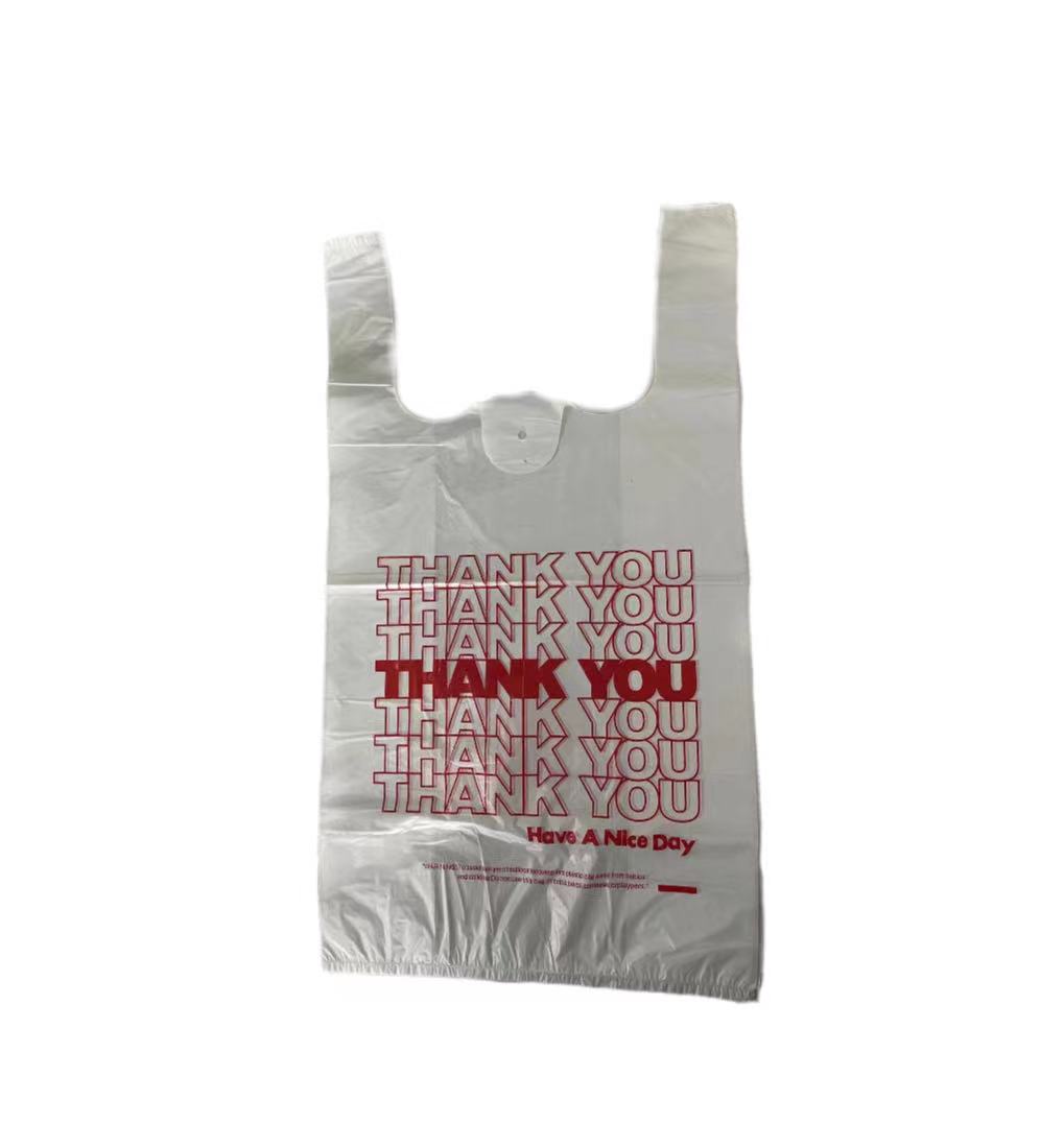 שקיות תודה HDPE/LDPE שקיות קניות מפלסטיק בהתאמה אישית שקיות תודה HDPE/LDPE שקיות קניות מפלסטיק בהתאמה אישית
