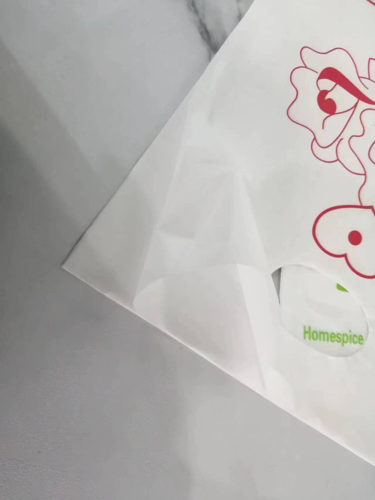 أكياس مقبض مقطوعة بالقالب باللون الأبيض HDPE أكياس مقبض مقطوعة بالقالب باللون الأبيض HDPE
