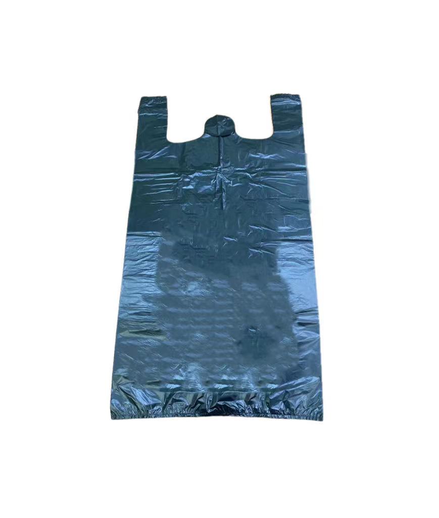 Saco de lixo de camiseta preta de tamanho grande