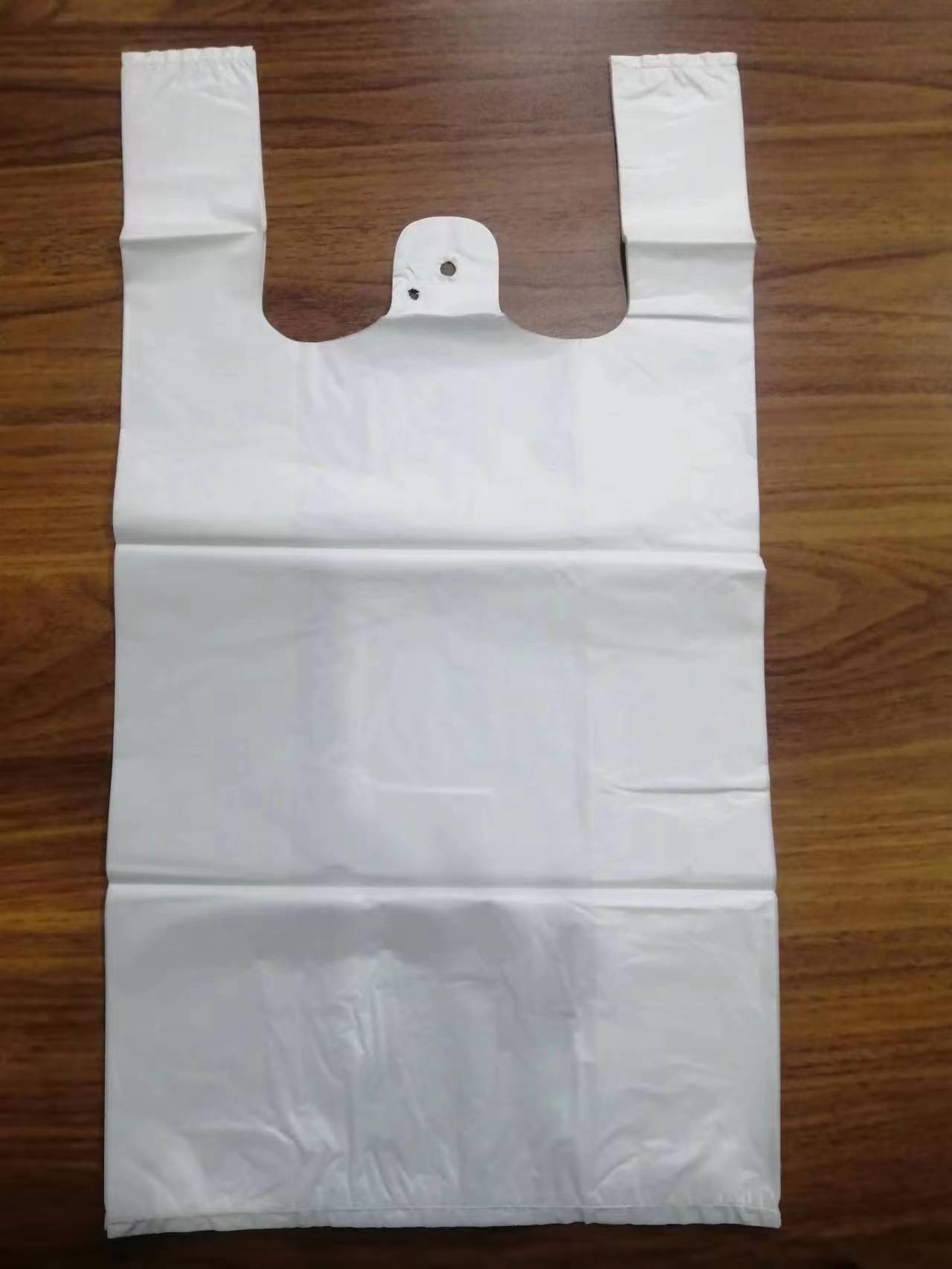 HDPE White Small T-shirt Bags