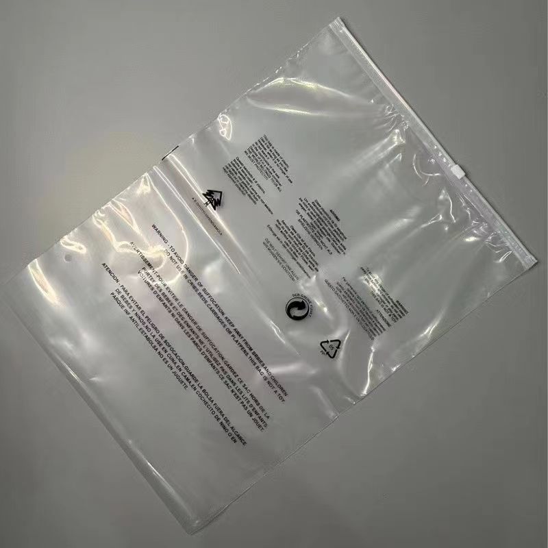 LDPE Warning Zipper Bag