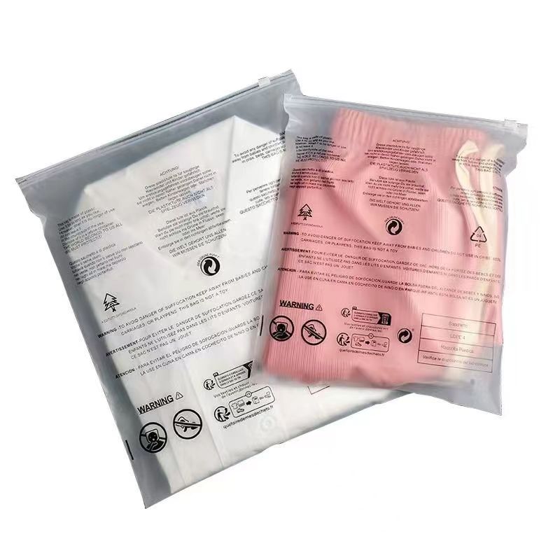 LDPE Warning Zipper Bag