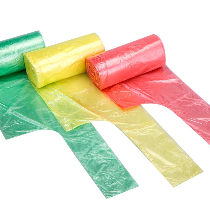 Custom Color Vest Garbage Bag on Roll Custom Color Vest Garbage Bag on Roll
