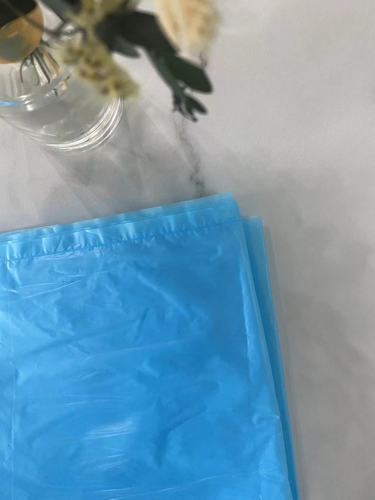 Bolsas azules de HDPE para carnes y verduras congeladas
