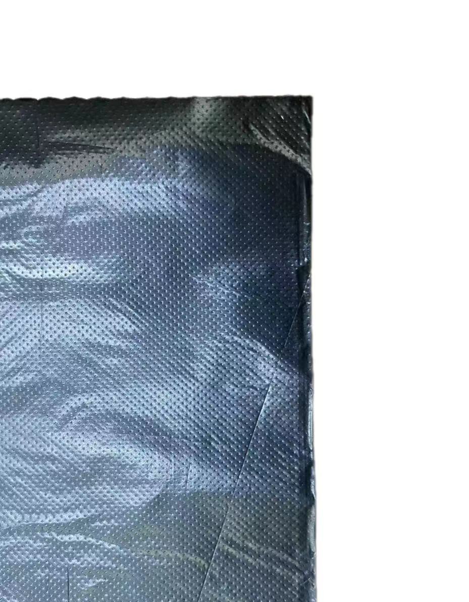 HDPE Black Star Sealed Garbage Bags On Roll With Embossing