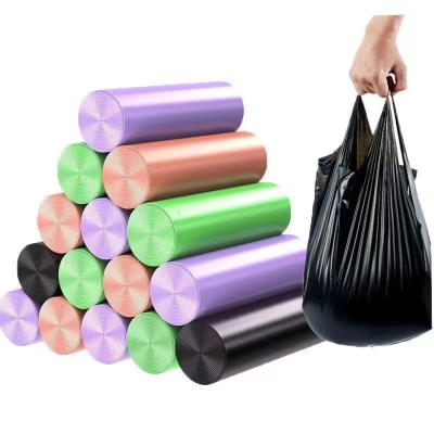 Different colors star sealed garbage bag