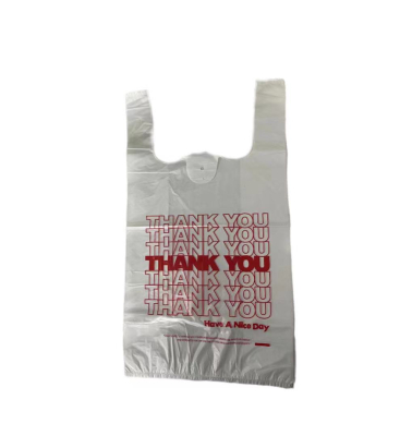 HDPE/LDPE Thank You Bags Custom Plastic Shopping Bag