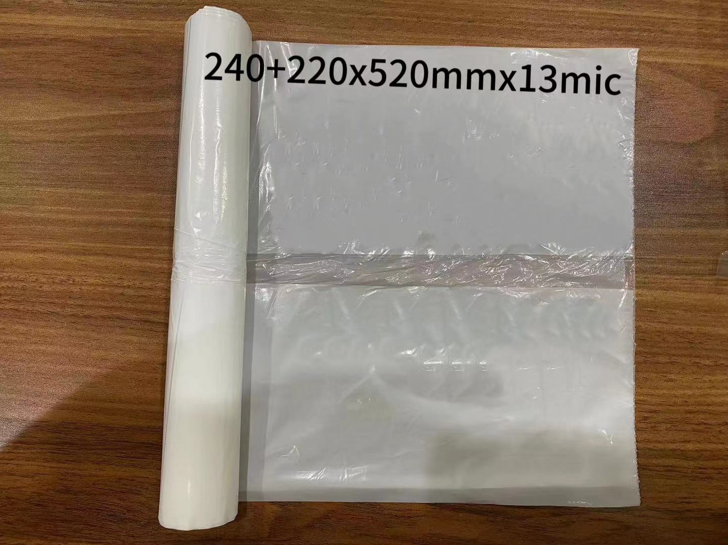 LDPE White Garbage Bag On Roll With Twist Tie