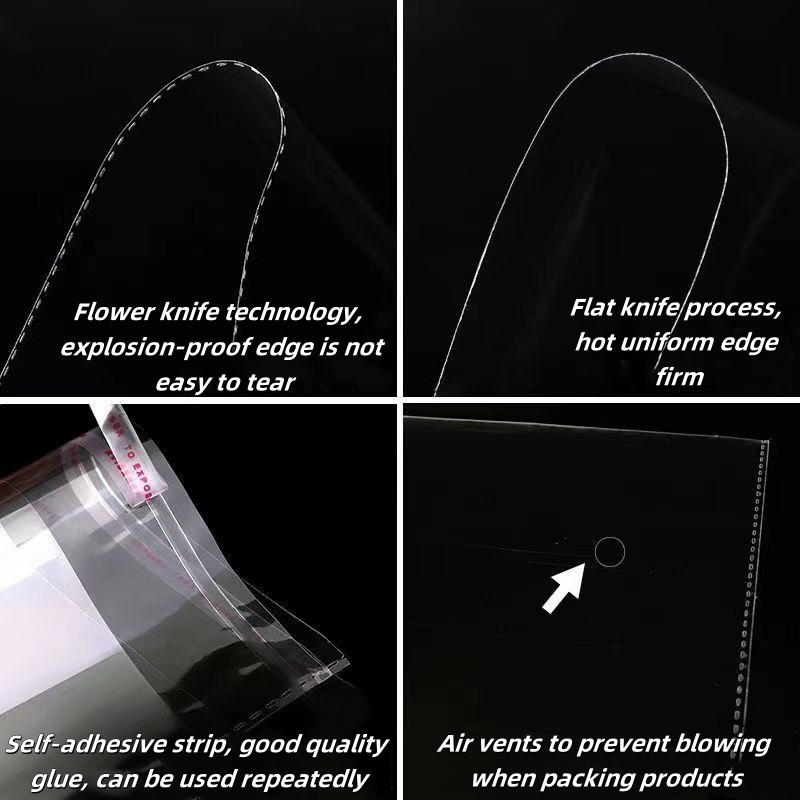 Bopp Cellophane Clear Self Adhesive Sealing Menghasilkan Beg Sayuran