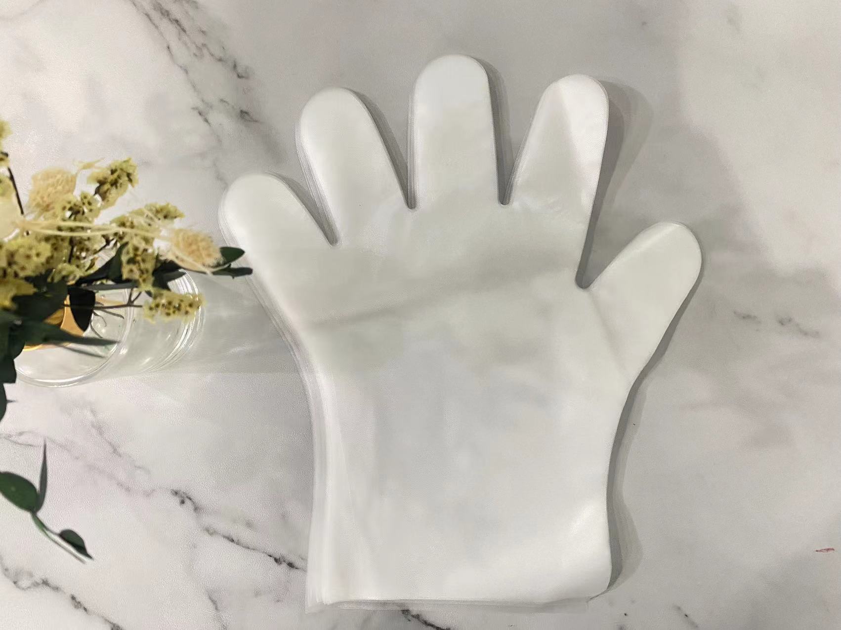 CPE Transparent Gloves With Embossing