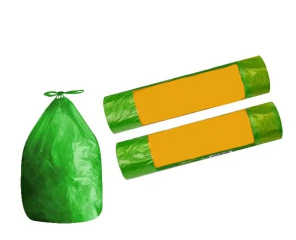 Beg Sampah Plastik Bertali Di Gulung