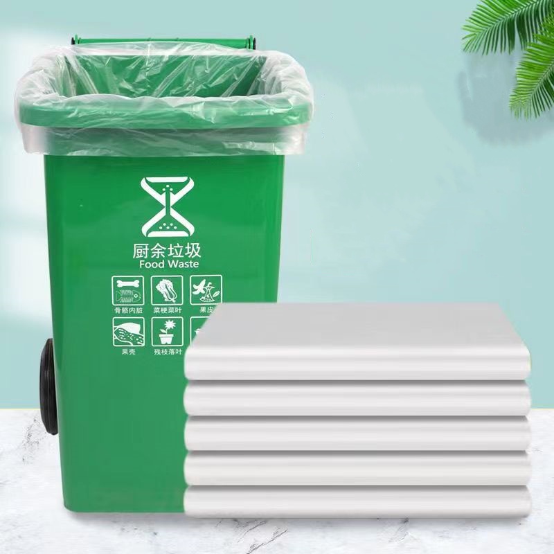 Beg Sampah Mulut Rata Telus PE Besar Tersuai Beg Sampah Mulut Rata Telus PE Besar Tersuai