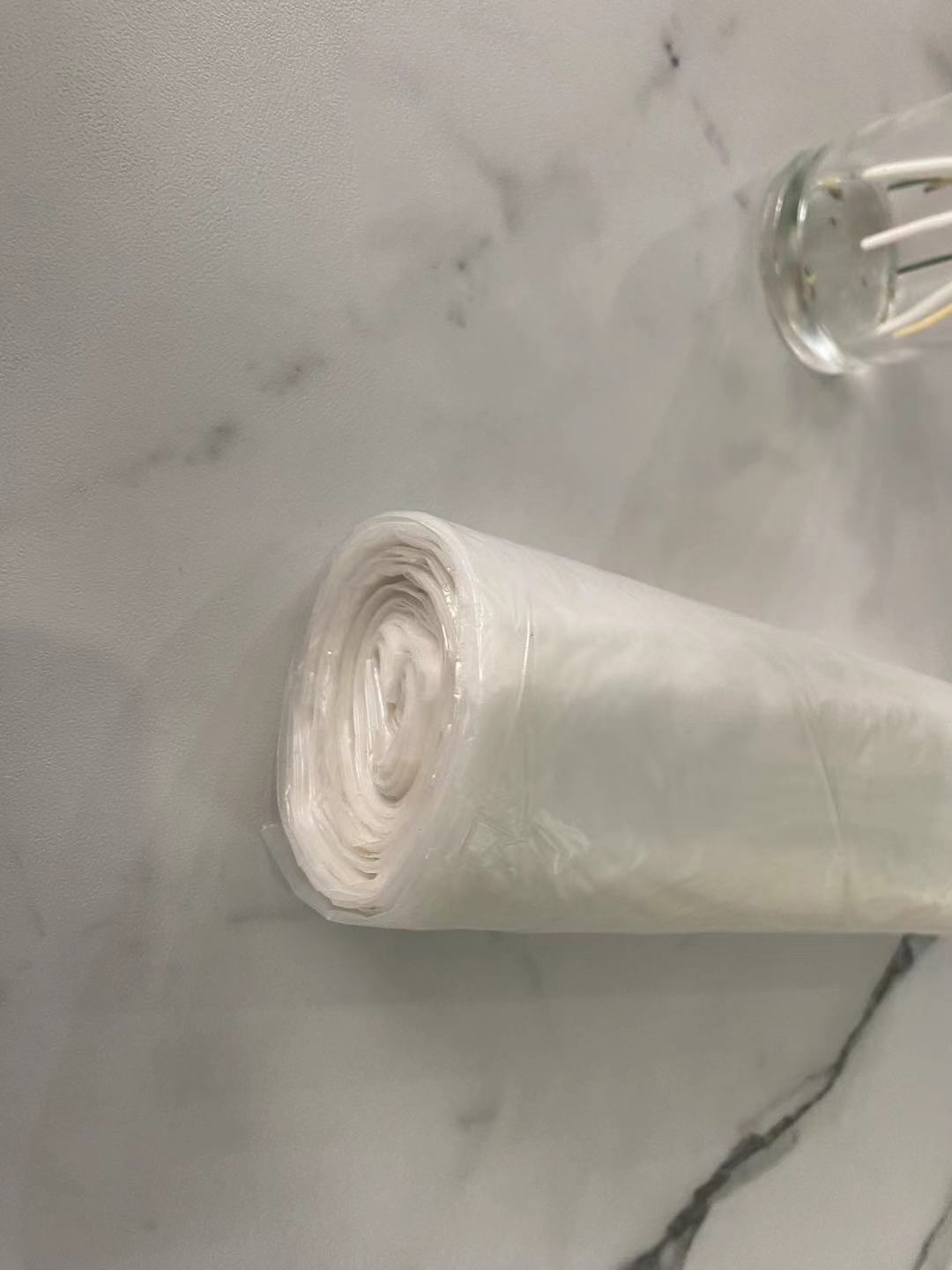Bolsa sellada en estrella transparente de HDPE en rollo