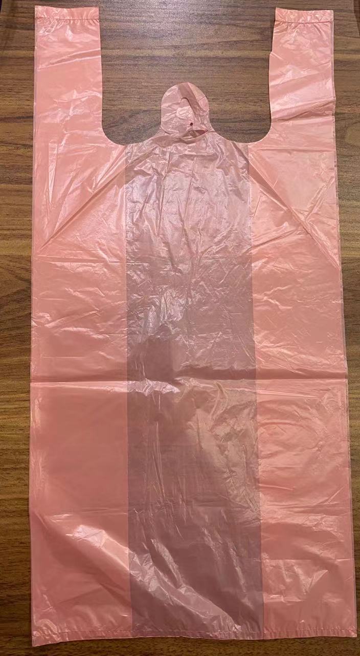 תיקי חולצה בצבע HDPE ללא הדפסה